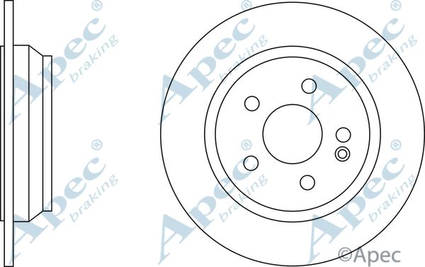 APEC BRAKING stabdžių diskas DSK2263